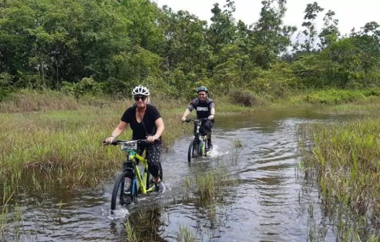 Borneo Outdoor Discovery: Orangutan, Off-Road Biking, & Caves